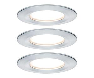 Paulmann Premium RL Set Coin Slim dim rd Rigid LED 3x6.8W 2700K 230V 51mm alu Turned/al, 7,8x7,8x4,5 cm, 939.01