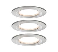 Paulmann Premium RL Set Coin Slim Round Rigid LED 3x6.8W 2700K 230V 51mm Brushed Iron/alu, 7,8x7,8x4,5 cm, 938.73