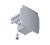 Paulmann 91382 ProRail3 Connector End Cap 1 Pack 35 x 31.5 mm Silver Systems Ceiling Rail Plastic