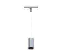 Paulmann ProRail3 Corus pendant light, max. 1 x 50W, silver, E27, 230V | Suspended ceiling light, dimmable, for E27 light bulbs, elegant design, compatible with ProRail3