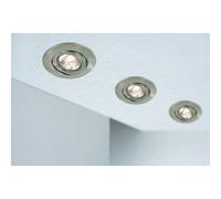 Paulmann 98968 Quality Recessed Light swiveling max 50W 12V GU5,3 110mm Brushed Iron Sheet Steel