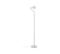 Paulmann Ramos 70920 LED Floor Lamp Including 1 x 7.5 / 1 x 3.5 Watt Dimmable Floor Lamp White Matt Chrome Floor Lamp 2700 K
