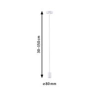 Paulmann Ravi pendant socket E27, matt white