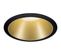 Paulmann Recessed Light GU10 Matt Black/Gold Soft Glare-Free Lighting 93395