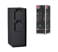 Paulmann Rio 94657 Outdoor Light Socket Column Double IP44 Square Max. 3,650 W Anthracite Power in Garden Metal Distributor