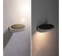 Paulmann 94247 Ryse Solar Wall luminaire LED Outdoor luminaire incl. 1x1.2 watt White Plastic 3000 K Warm White