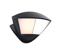 Paulmann Skyla LED Outdoor wall Light, Anthracite, 10W, 2200K | Twilight-controlled motion detector, IP44, tunable warm white from 2200K to 3000K, suitable for outdoor use