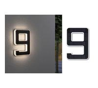 Paulmann Solar-Powered House Numbers 0.20W Warm White Black 79850