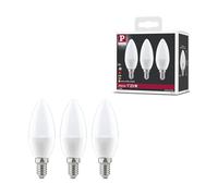 Paulmann Standard 230v led Bulb Candle, Pack of 3, E14, 3.5W, 2700K, Opal | Long lifetime of 15,000 hours, warm white light at 2700K, eye friendly