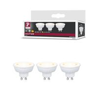 Paulmann Standard 230V LED Reflector GU10 Flat 37 mm 3x550lm 3x4,9W 2700K Signal White 29268