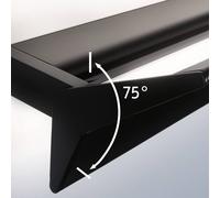 Paulmann 79509 LED wall luminaire 3-Step-Dim Stine 2700K 1,400lm / 410lm 230V 13 / 1x4W dimmable wall washer black matt wall lamp
