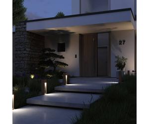 Paulmann Trabia LED pedestal light wood, height 40 cm