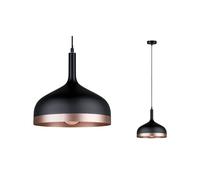 Paulmann Ultra modern hanging light Embla in black