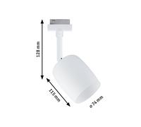 Paulmann URail Blossom Spot, bright white, metal, glass, G9