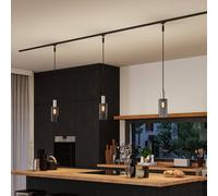 Paulmann URail lampshade Raja 2Easy, smoked glass Ø 10 cm