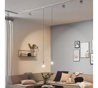 Paulmann URail pendant light 2Easy, signal white, metal, E27