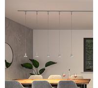 Paulmann URail pendant light Runa, matt chrome, GU10