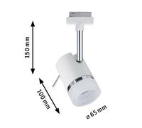 Paulmann URail Pipe spot, white/chrome