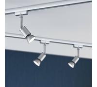 Paulmann 95331 Pure II URail Individual spot GU10 max. 10W dimmable 230V Chrome matt, Chrome Rail System - Choose Any lamp