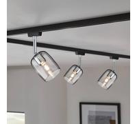 Paulmann 96967 Blossom URail Individual spot G9 max. 10W dimmable 230V Black matt, Smoke Glass Rail System - Choose Any lamp