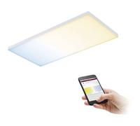 Paulmann 79827 Velora LED Panel Rectangular incl. 1x15.5 watt Ceiling lamp White matt Light Panel Metal Ceiling Light 2700 K