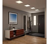 Paulmann 79821 Velora LED Panel Rectangular incl. 1x17 watt Ceiling lamp White matt Light Panel Metal Ceiling Light 3000 K