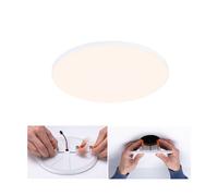 Paulmann 79946 recessed LED panel Veluna VariFit Edge 200mm round Dimmable Warm white White Plastic Lighting system 3000K