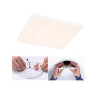 Paulmann 79949 LED panel recessed panel Veluna VariFit Edge 200x200mm rectangular dimmable warm white, white plastic lighting system 3000K