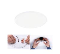 Paulmann 79952 recessed LED panel Veluna VariFit Edge 200mm round Dimmable Daylight white White Plastic Lighting system 4000K