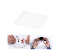 Paulmann 79954 LED panel recessed panel Veluna VariFit Edge 160x160mm rectangular dimmable Daylight white, white plastic ceiling luminaire 4000K