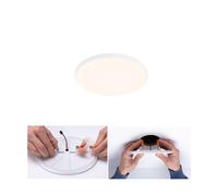 Paulmann Veluna Edge LED recessed IP44 3,000K Ø 12cm