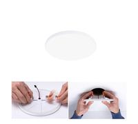 Paulmann 79933 recessed LED panel Veluna VariFit Edge 120mm round Daylight white White Plastic Lighting system 4000K