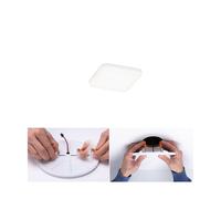 Paulmann 92396 LED Panel recessed luminaire Veluna VariFit IP44 Neutral White 75x75mm Rectangular incl. 1x4.5 watt Ceiling luminaire Satin Ceiling lamp Plastic Living Room lamp 4000 K