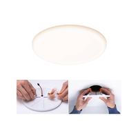 Paulmann 93064 Veluna VariFit LED Panel recessed luminaire IP44 3-Step dim 215mm Round incl. 1x21W Ceiling luminaire Satin Plastic 3000K