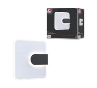 Paulmann WD 2Form WL LED 16.1W 240x240mm White Black 230V Acrylic Metal 71168