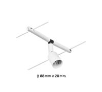 Paulmann 94445 CorDuo Spot Lighting Salt DC, Max 10 Watt Extendable Cable Lamp Matt White Plastic GU5.3 Wire System Without Bulbs