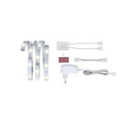 Paulmann YourLED ECO LED Strip Warm White 1m 2.4W | Plug-and-play set with touch switch, self-adhesive, can be cut to length, 3000K, 170 lm/m