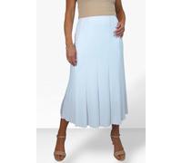Paulo Due 32" Midi Panel Flared Skirt In White White 14-16