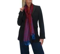 Paulo Due Animal Print Scarf for Women Soft Lightweight Viscose Shawl Wrap with Leopard & Zebra Pattern Perfect Ladies Gift Bordeaux