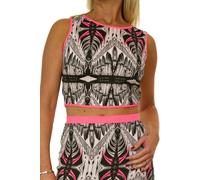 Paulo Due Athleisure Crop Top In Beige