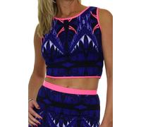 Paulo Due Athleisure Crop Top In Blue Blue 10