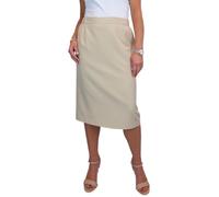 Paulo Due Below Knee Lined Pencil Skirt for Women UK Beige 10-24 (18)