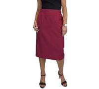 Paulo Due Below Knee Lined Pencil Skirt for Women UK Burgundy 10-24 (24)