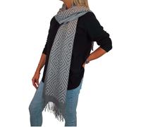 Paulo Due Cashmere Pashmina Blanket Scarf - Grey