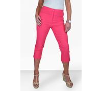 Paulo Due Cropped Capri Stretch Trousers In Coral Coral