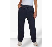 Paulo Due Fleece Lined Textured Waffle Trousers In Navy Navy 8-10