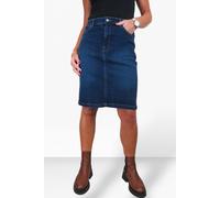 Paulo Due Knee Length Denim Skirt In Indigo Indigo 20