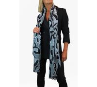 Paulo Due Leopard Spot Print Lightweight Shawl Scarf In Grey Grey