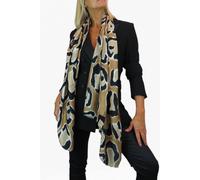 Paulo Due Leopard Spot Print Lightweight Shawl Scarf In Tan Tan One Size