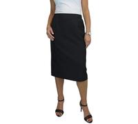 Paulo Due Lined Pencil Skirt for Women Smart Ladies Below Knee Elasticated Waist Skirt Office Evening Black 10-24 (14)